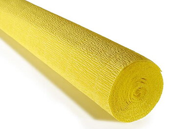 Kräppapper kraftigt 180gr Gul