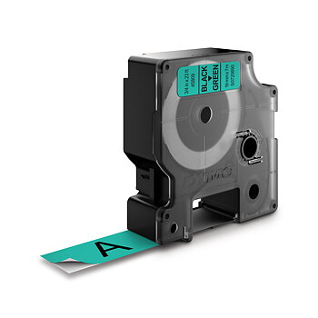 Märkband Dymo D1 19mm sva/grö
