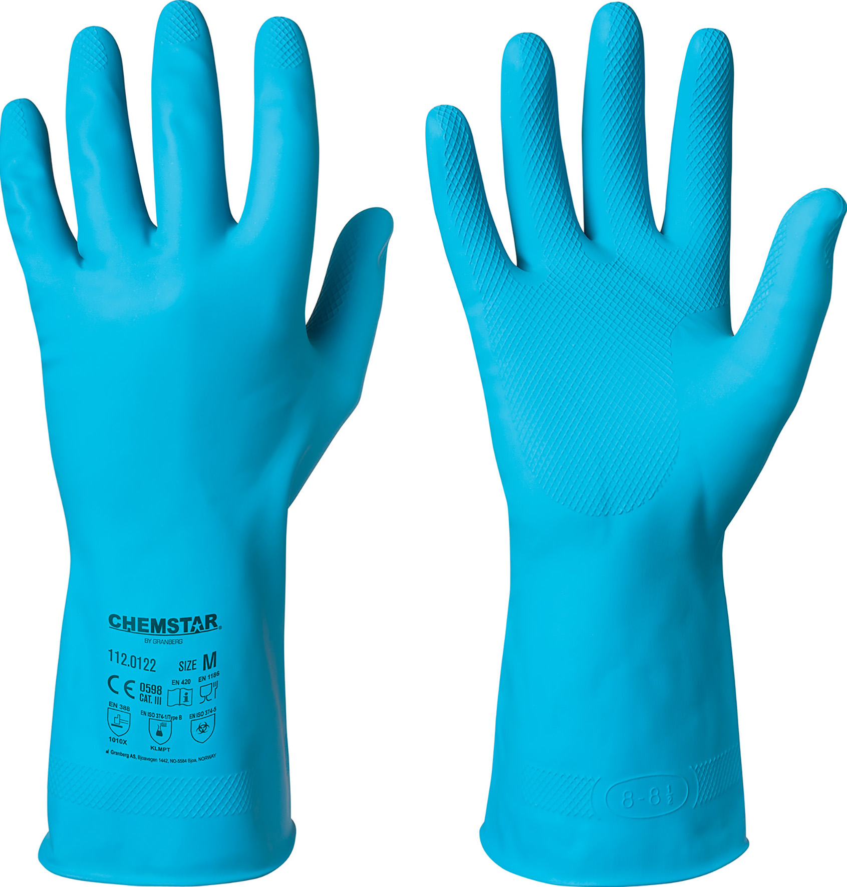 Handskar kemikalieresistent latex L Chemstar