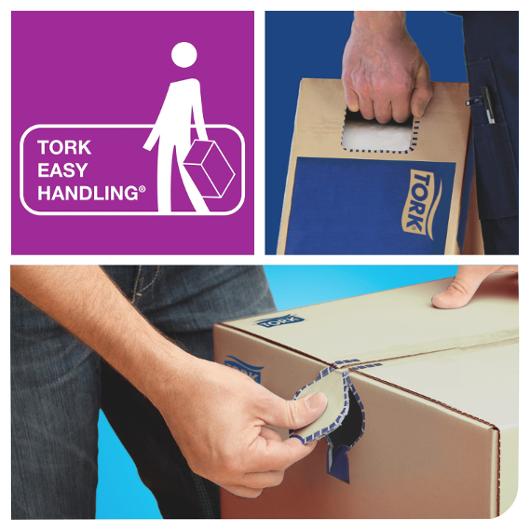 Handduk TORK Pre H1 2-lag vit 6/fp