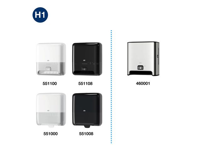 Handduk TORK Pre H1 2-lag vit 6/fp