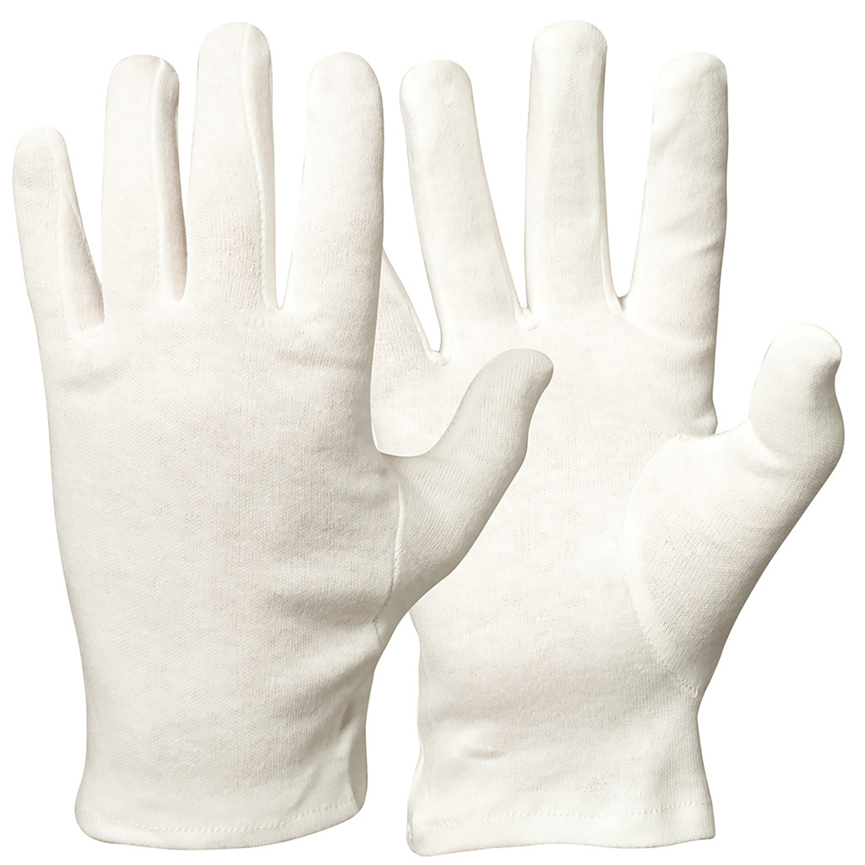 Handske bomull vit M