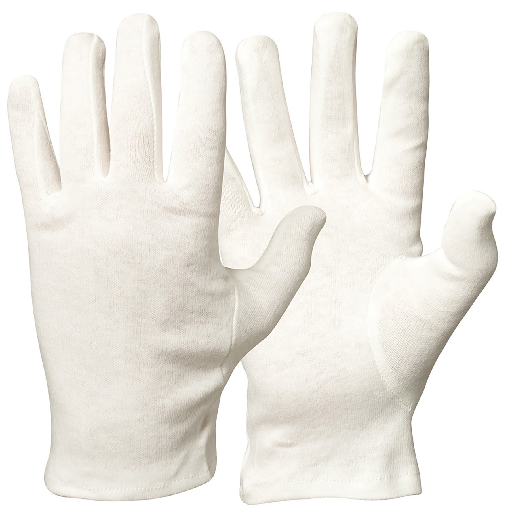 Handske bomull vit M