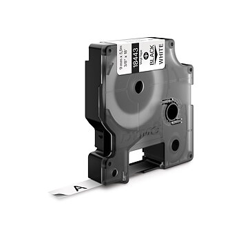 Märkband Rhino 9mm svart/vit