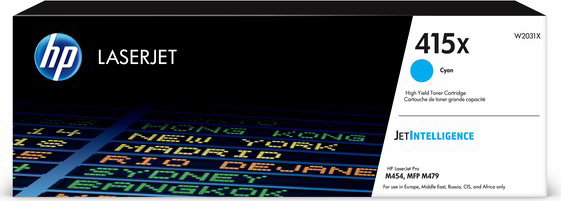Toner.HP 415X W2031X 6k cyan