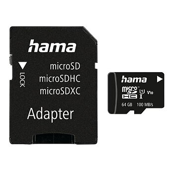 Minneskort HAMA Micro SDHC 64GB CL10