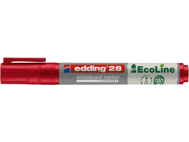 Whiteboardpenna EDDING Eco 28 röd