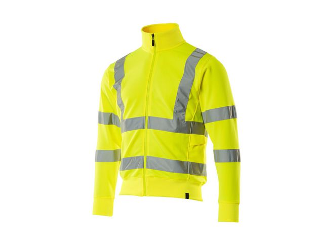 Sweatshirt Med Blixtlås Hi-Vis Gul S