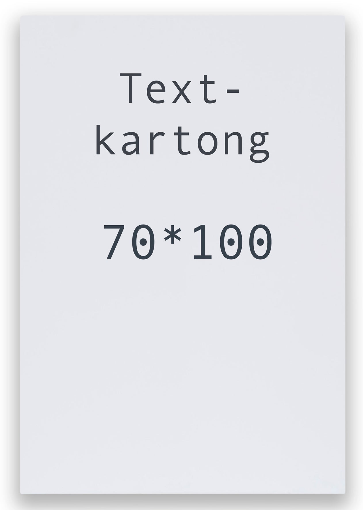 Kartong 70x100 cm vit 5-pack