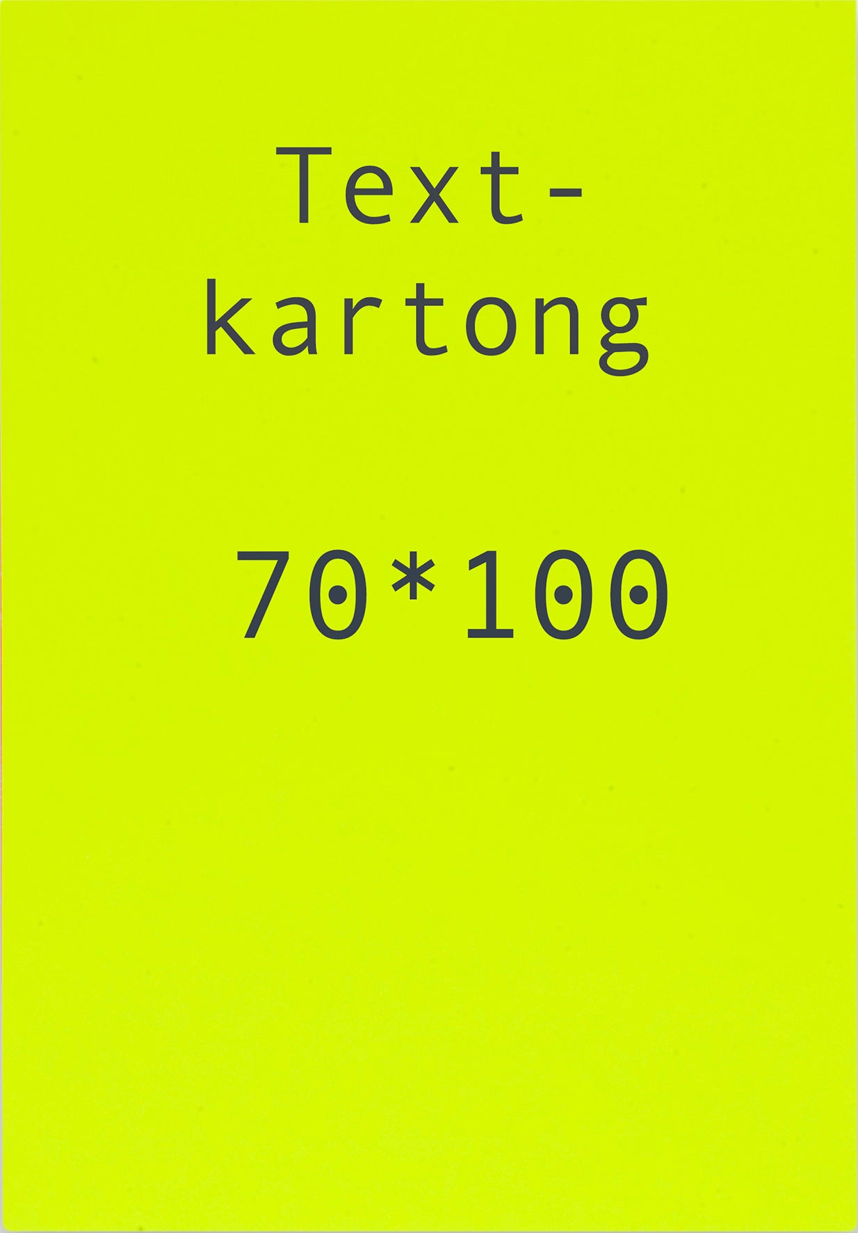 Kartong 70x100 cm fluor gul 5-pack