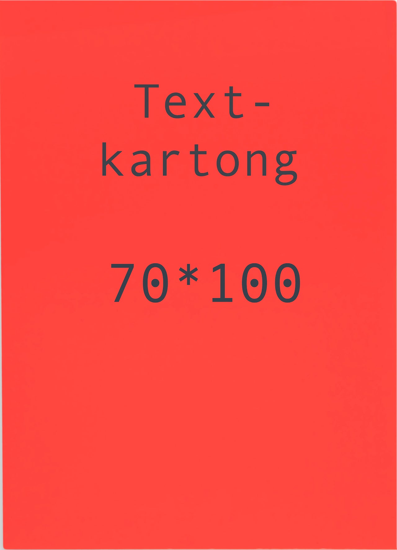Kartong 70x100 cm fluor röd 5-pack