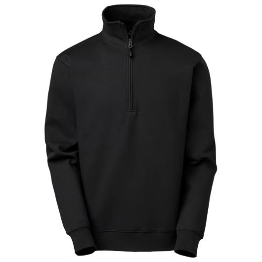 Sweatshirt halfzip SW Stewart svart 2XL
