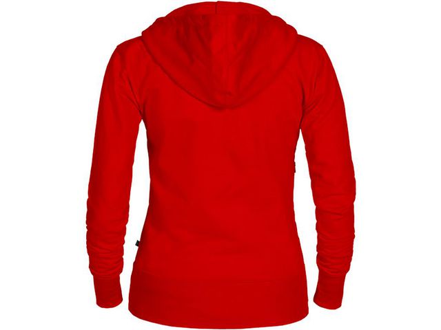 Hoodie zip TEXSTAR WC03 dam röd