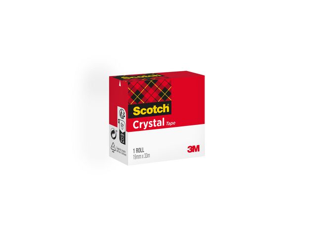 Kontorstejp SCOTCH Crystal 33mx19mm