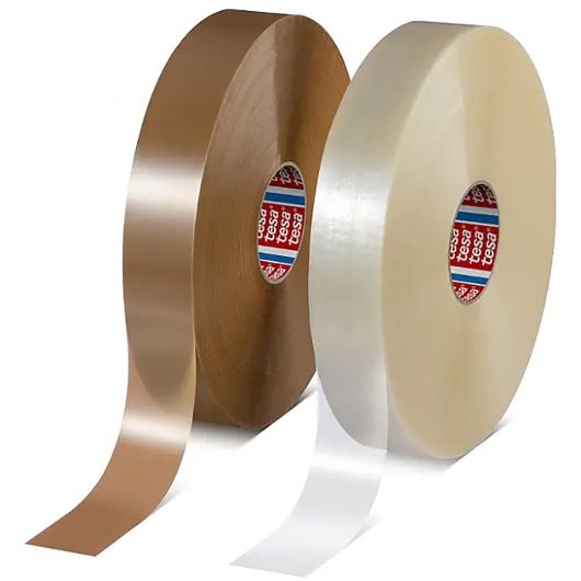 Packtejp maskin TESA PET 50mmx132m vit
