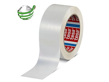 Packtejp maskin TESA PET 50mmx132m vit