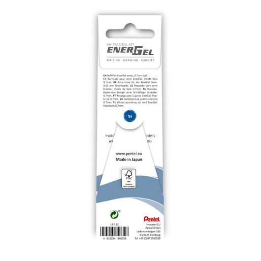 Refill PENTEL EnerGel needle svart 3/fp