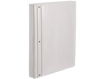 Gaffelpärm PP med ficka A4 40mm vit