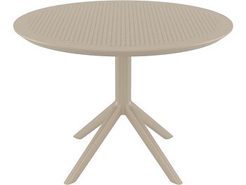 Bord SIESTA Sky runt 105cm taupe