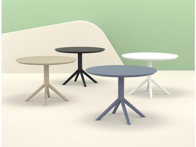 Bord SIESTA Sky runt 105cm taupe