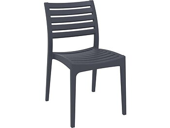 Stol SIESTA Ares stapelbar m.grå