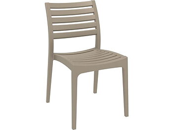 Stol SIESTA Ares stapelbar taupe