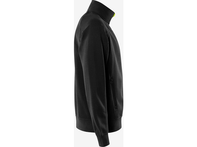 Sweatshirt jacka FRISTAD 7552 sv/gul