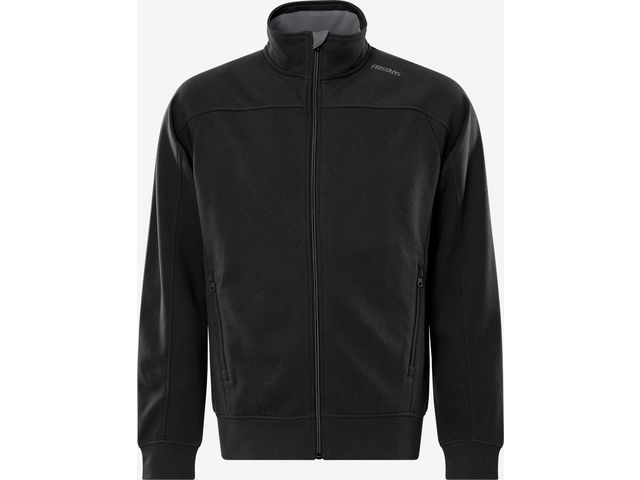 Sweatshirt jacka FRISTAD 7552 2XS sv/grå
