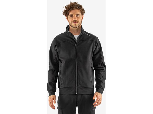 Sweatshirt jacka FRISTAD 7552 sv/grå