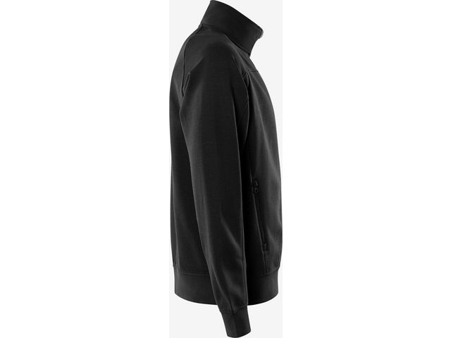 Sweatshirt jacka FRISTAD 7552 sv/grå