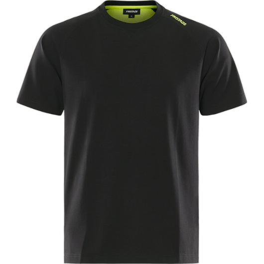 T-shirt heavy FRISTAD 7553 svart/gul - 15