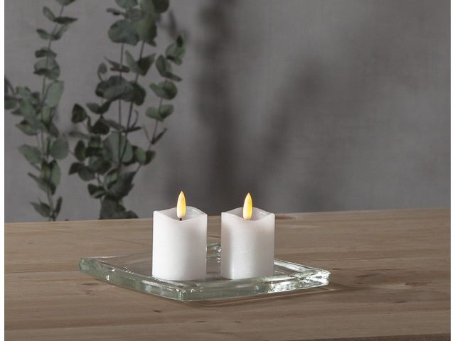 Blockljus LED Flamme 2-pack