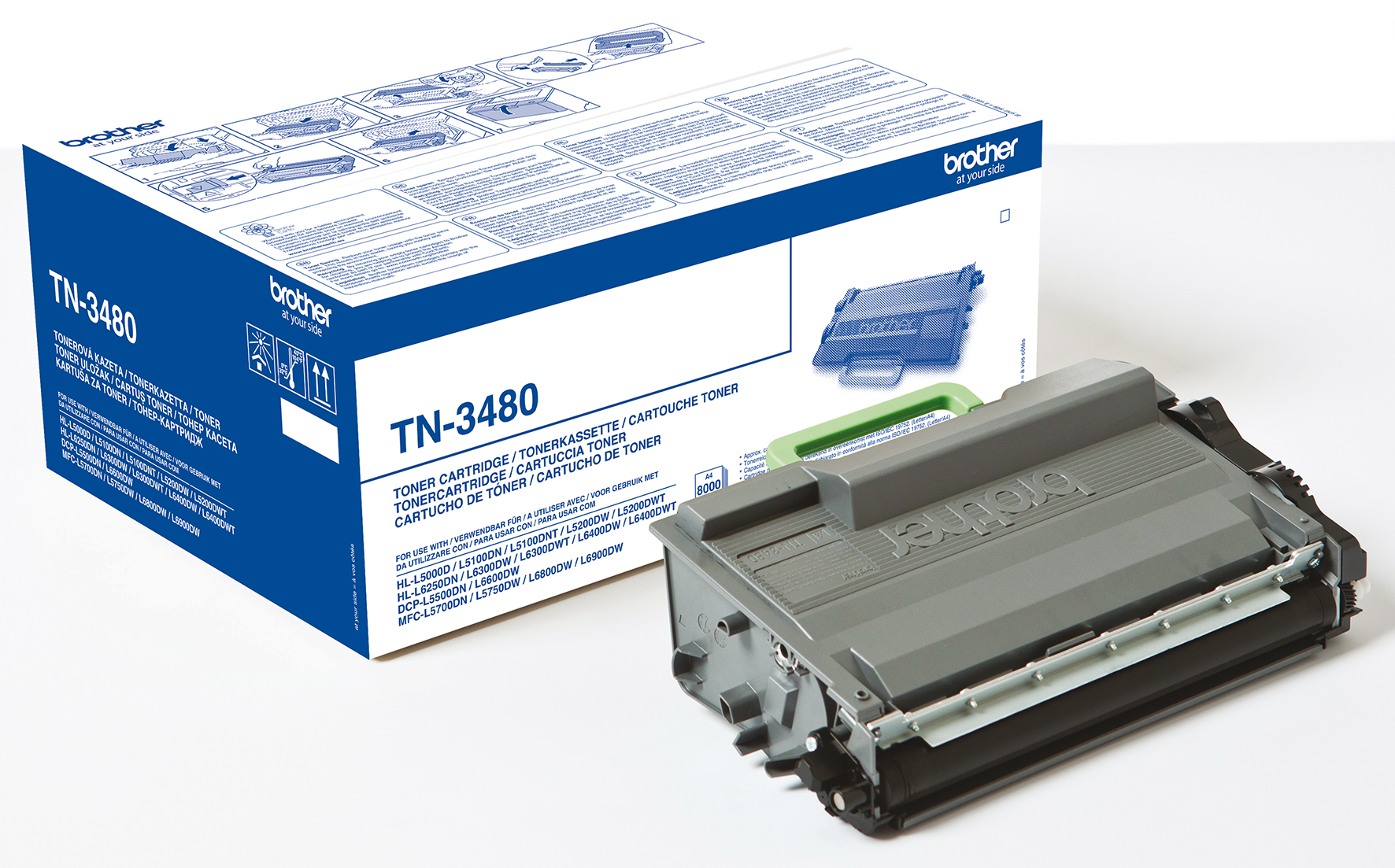 Toner Brother TN3480 8k Svart