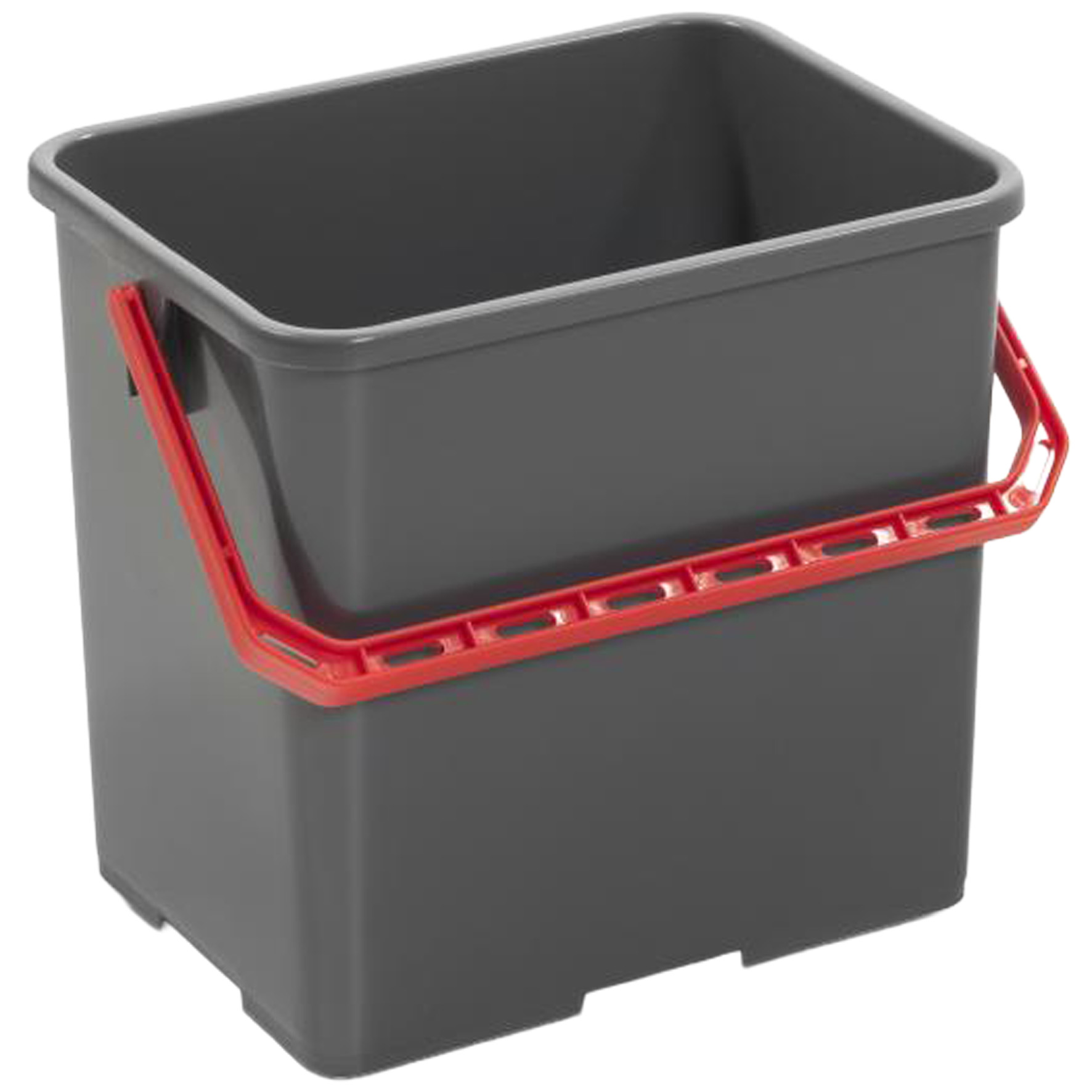 Skurhink 4-kantig röd 6 l