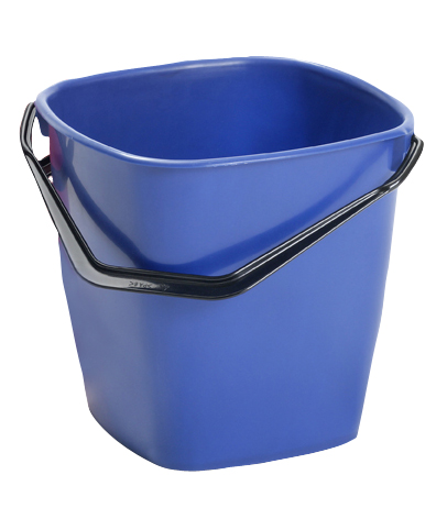 Hink fyrkantig 9,5l blå