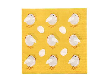 Servett Chickens 3-lags 33x33cm 20/fp