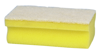 Kökssvamp utan slipmedel gul/vit 10-pack