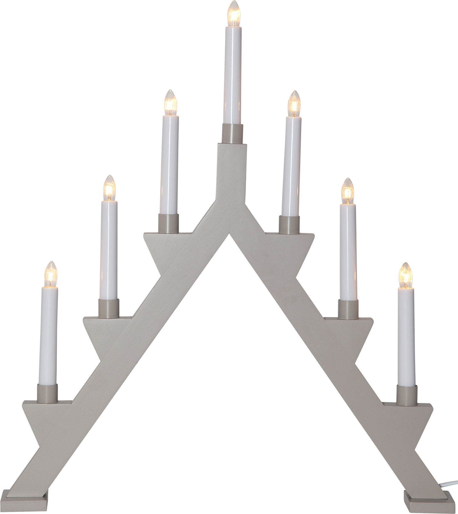 Ljusstake Zack Ljusgrå