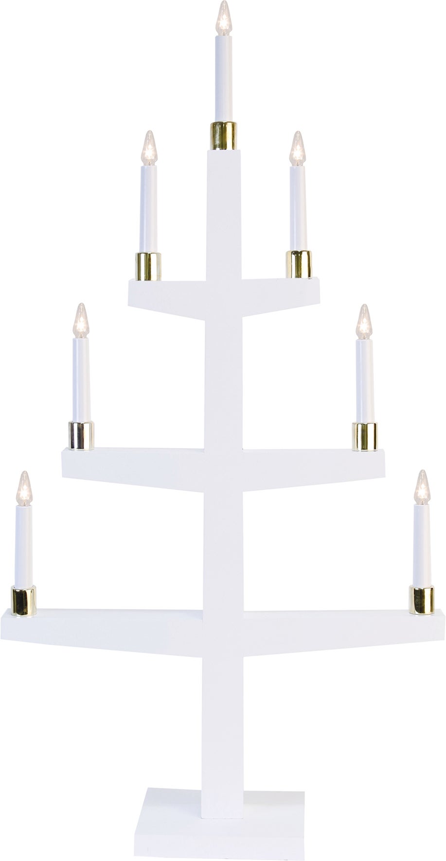 Ljusstake LED Halla Hög Vit