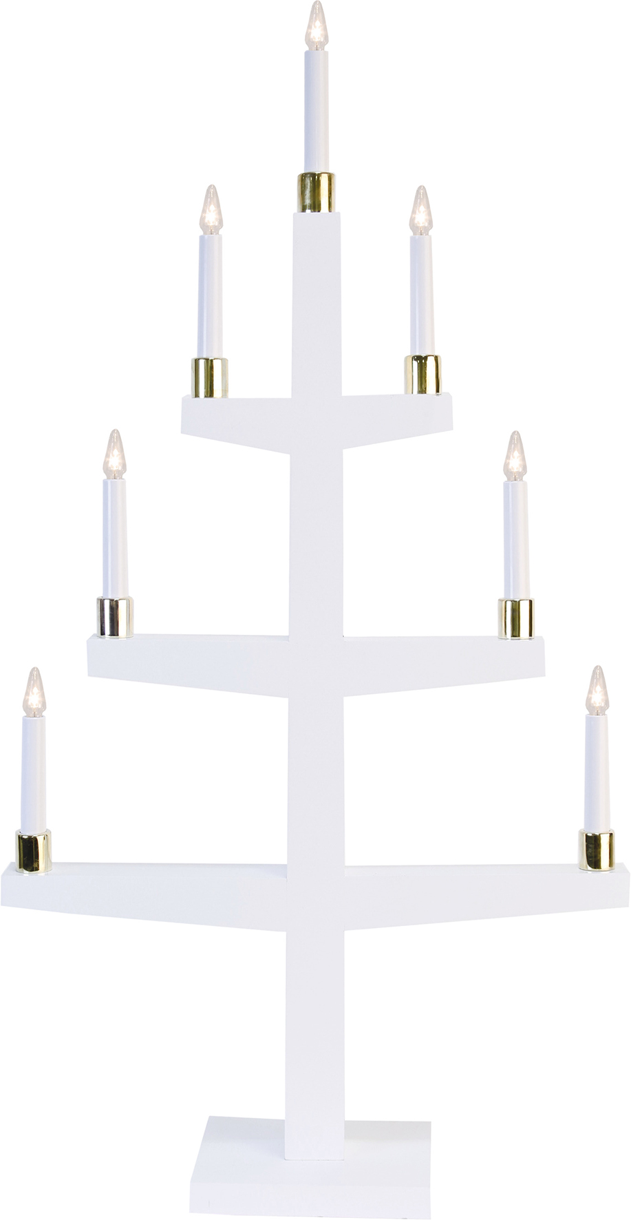 Ljusstake LED Halla Hög Vit