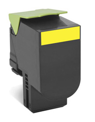 Toner Lexmark 80C2HY0 3k gul
