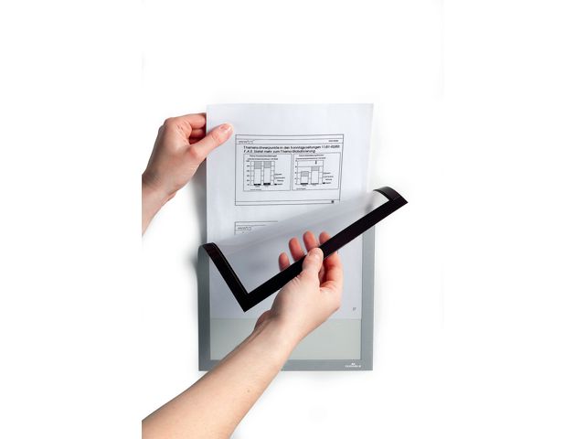 Inforam Duraframe Magnetic A4 silver 5 st/fp