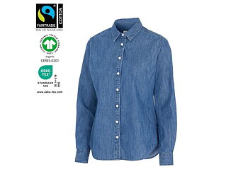 Skjorta COTTOVER Denim dam GOTS 40