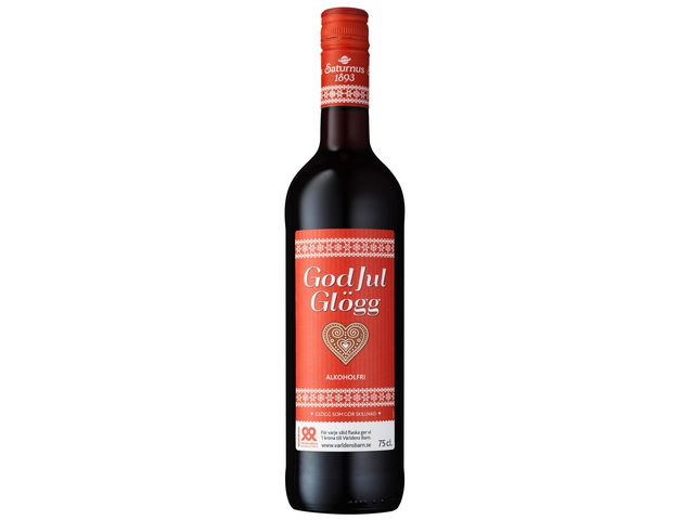 Glögg SATURNUS God Jul röd alk.fri 75cl