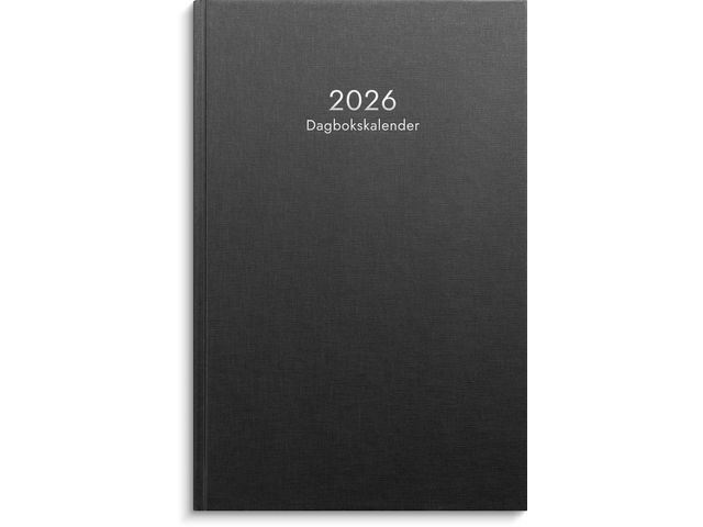 Dagbokskalendern 2026 svart