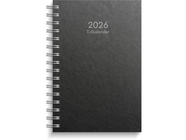 Tidkalender 2026 svart
