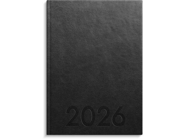 Kalender Weekly A5 2026 konstl inb svart
