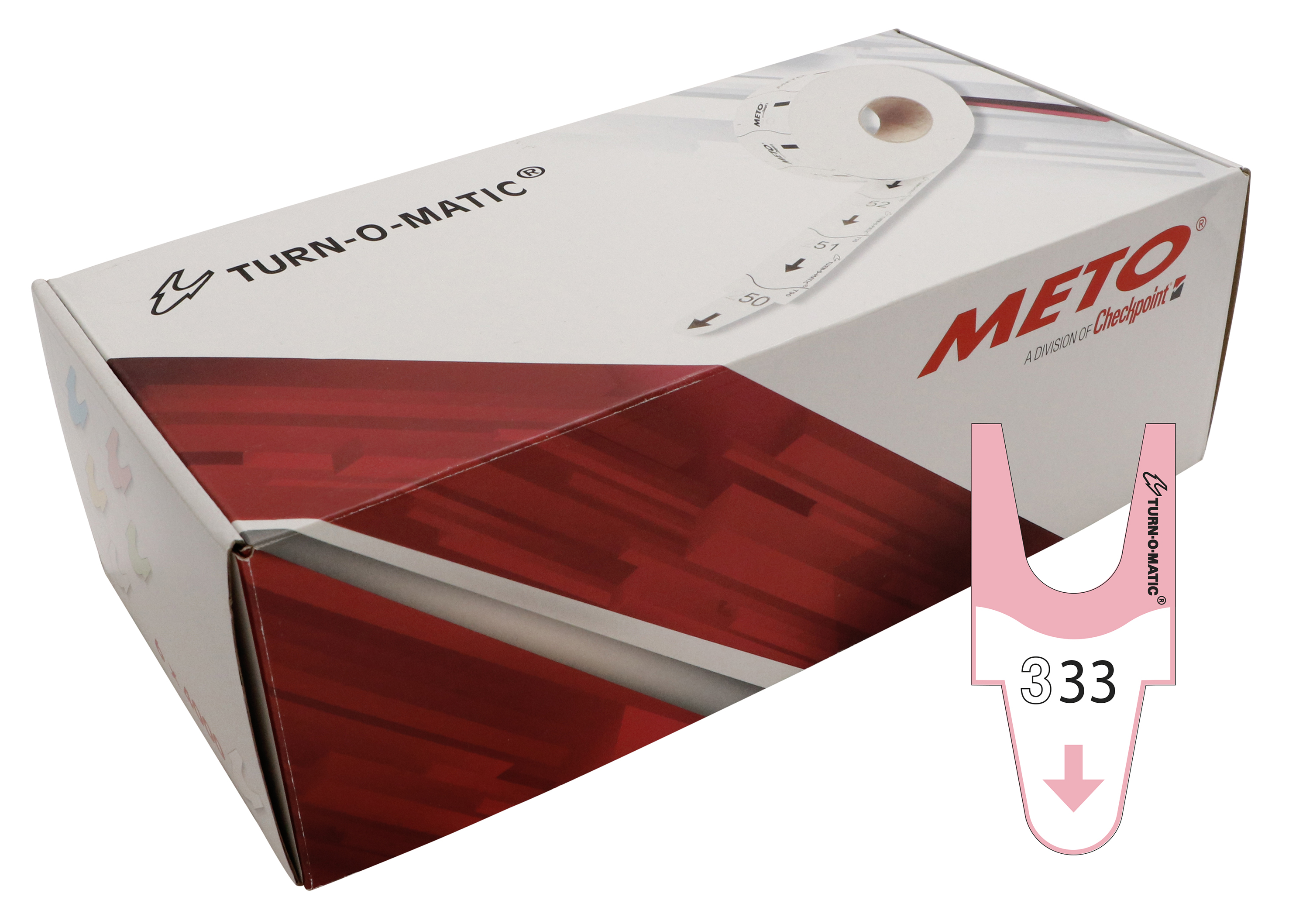 Nummerlappar T90 rosa 6/fp