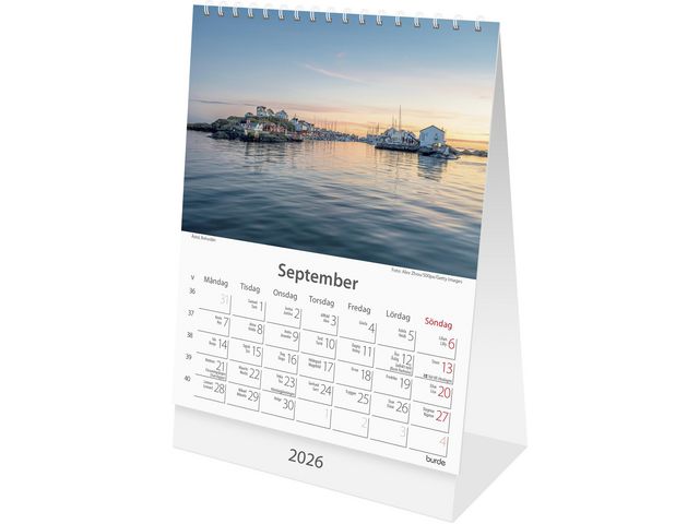 Bordskalender Sverige 2026