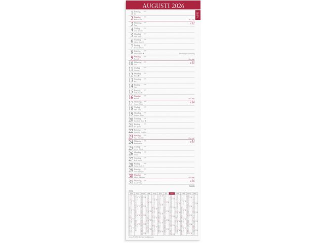 Stor Bordskalender 2026